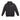 Siyah - Beyaz Herschel Basic, Logo Baskılı Erkek Pamuk Fermuarlı, Kapüşonlu Sweatshirt, Ribana Kol ve Etek Ucu