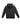 Siyah - Beyaz Herschel Basic, Logo Baskılı Erkek Pamuk Fermuarlı, Kapüşonlu Sweatshirt, Ribana Kol ve Etek Ucu