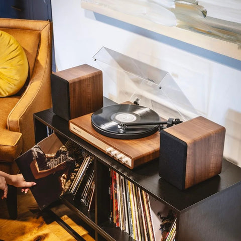 Crosley C65 | Bluetooth Alıcı Hoparlörlü Profesyonel Plak Çalar Pikap Seti