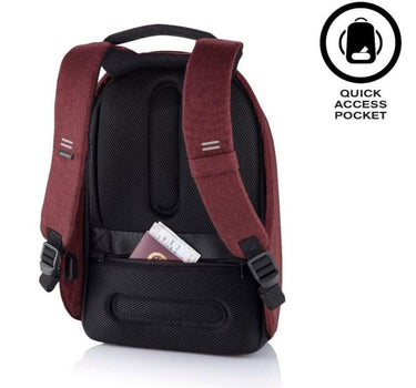 Bobby Hero Small, Anti-theft backpack, red