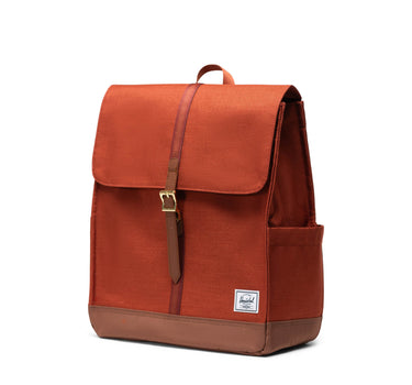 Herschel City 13"/14" Inc Uyumlu Mıknatıs Kapamalı Sırt Çantası Kiremit-Kahverengi