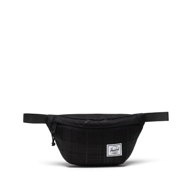 Herschel Classic Fermuarlı Ayarlanabilir Bel Çantası Ekoseli Siyah