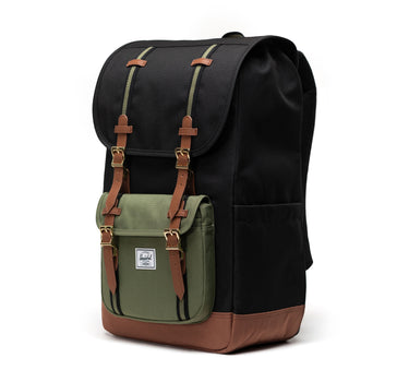 Herschel Little America 15"/16" Inc Uyumlu Sırt Çantası 30L Siyah-Yeşil-Bej