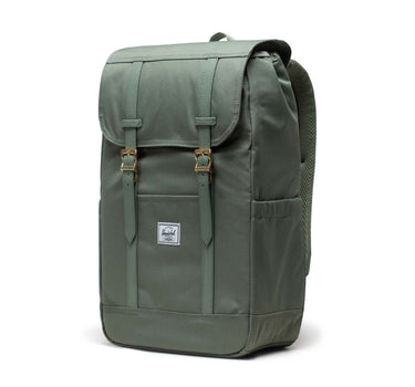 Herschel Retreat 15"/16" Inc Uyumlu Mıknatıslı Kapama Sırt Çantası 23L Gri Yeşil