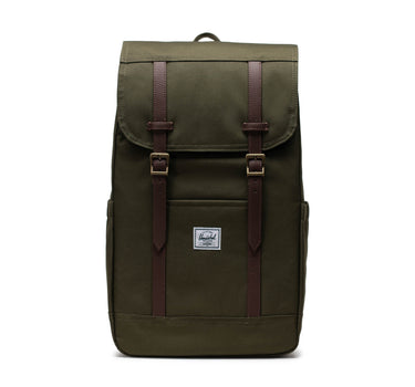 Herschel Retreat 15"/16" Inc Uyumlu Mıknatıslı Kapama Sırt Çantası 23L Haki