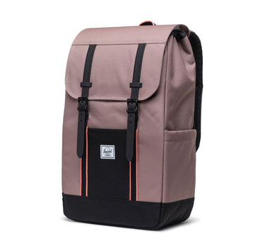 Herschel Retreat 15"/16" Inc Uyumlu Mıknatıslı Kapama Sırt Çantası 23L Pembe-Siyah