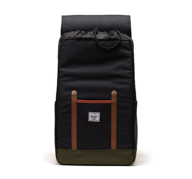 Herschel Retreat 15"/16" Inc Uyumlu Mıknatıslı Kapama Sırt Çantası 23L Siyah-Yeşil