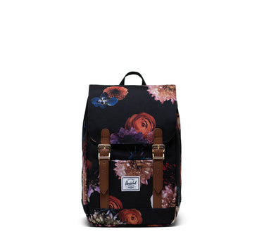 Herschel Retreat Mıknatıs Kapamalı Mini Boy Sırt Çantası 10L Renkli Çiçek