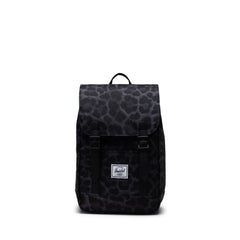 Herschel Retreat Mıknatıs Kapamalı Mini Boy Sırt Çantası 10L Siyah Leopar