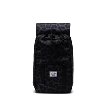 Herschel Retreat Mıknatıs Kapamalı Mini Boy Sırt Çantası 10L Siyah Leopar